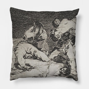 The Same from the Series Disasters of War by Francisco Goya Pillow