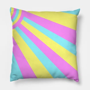 Retro pastel pattern Pillow