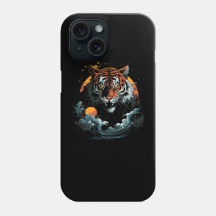 Moonlight Tiger Chinese Japanese China Ancien Phone Case