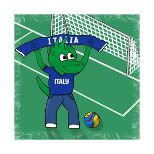 Dino Italy Football Fan T-Shirt