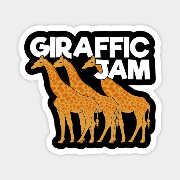 Giraffic Jam Funny Giraffe Animal Keeper Gift Magnet by Dolde08