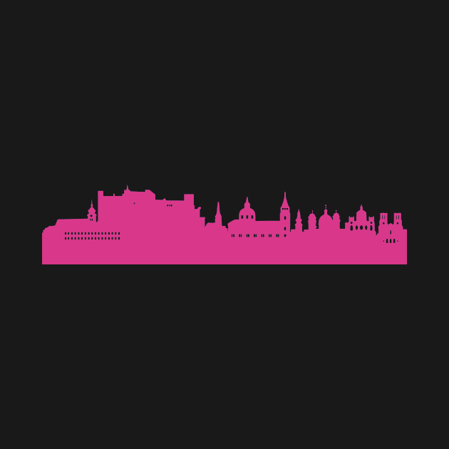 Salzburg skyline pink by 44spaces