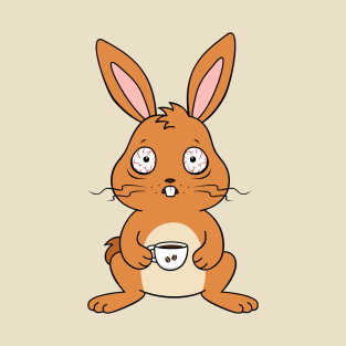 Coffee Loving Bunny T-Shirt