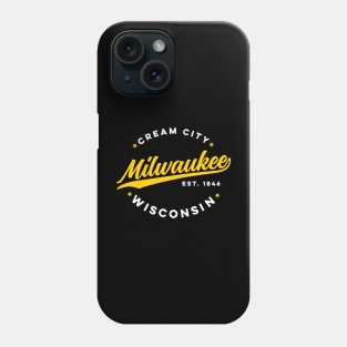 Vintage Milwaukee Wisconsin Cream City USA Phone Case