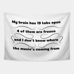 Funny ADD ADHD Text Tapestry