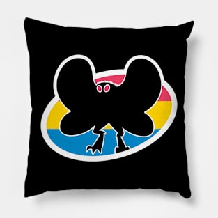 Pansexual Mothman Cryptid Pride Pillow