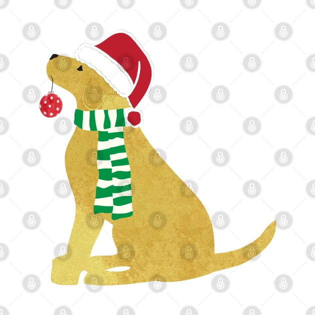 Christmas Golden Retriever Holiday Dog by EMR_Designs