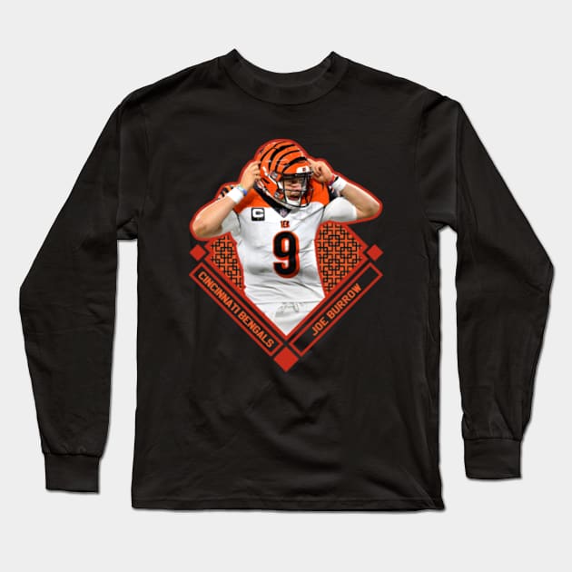 Cincinnati Bengals Name & Number Graphic T-Shirt - Joe Burrow 9 - Womens