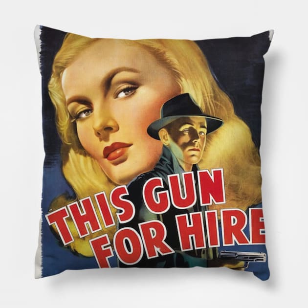 Gun for Hire 1942 Pillow by FilmCave