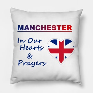 Manchester In Hearts Pillow