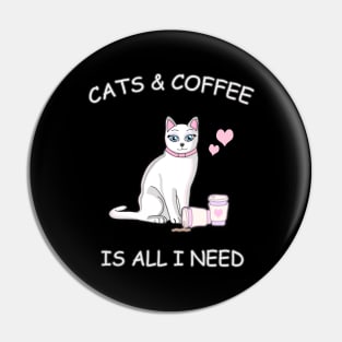 Cats & Coffee is all I need! Pin