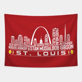 St. Louis Baseball Team All Time Legends, St. Louis City Skyline Tapestry