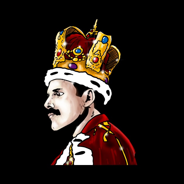 Freddie Mercury Queen by Harley Warren
