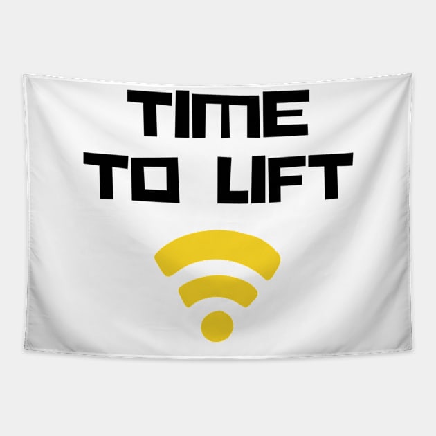 Time to Lift Workout Apparel Tapestry by Topher's Emporium