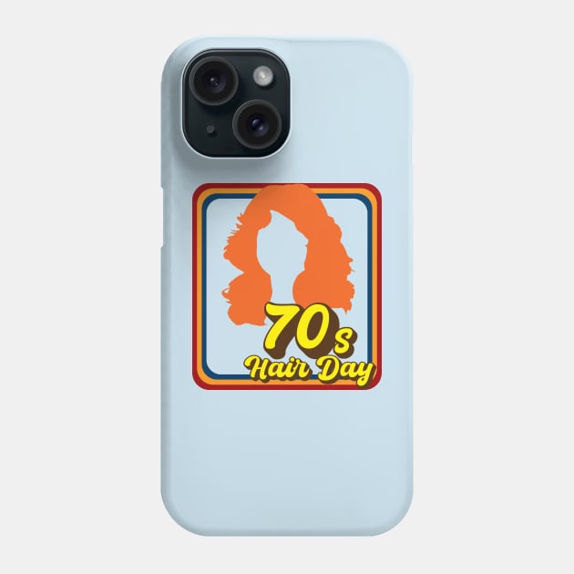 70s Hair Day (Redhead) Phone Case by GloopTrekker