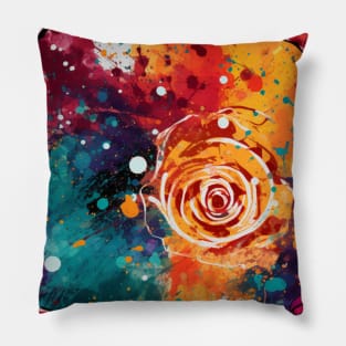 Rainbow flowers Pillow