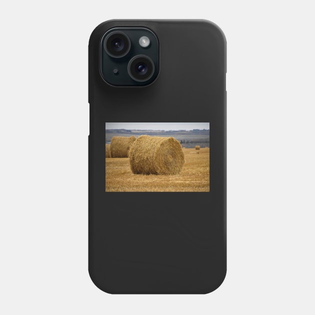 Large round hay bales Phone Case by Steves-Pics