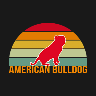 American Bulldog Vintage Silhouette T-Shirt