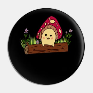 Just a Shroom on a log Pin