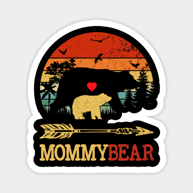 Mommy Bear Funny Vintage Gift Mother's Day Magnet by RoseKinh