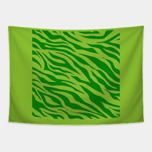 Tiger Print Green Two Toned Tapestry