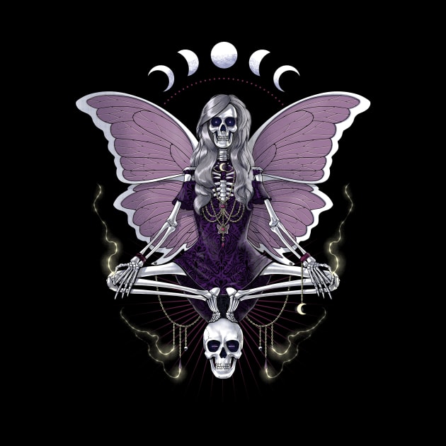 Gothic Skeleton Butterfly by underheaven