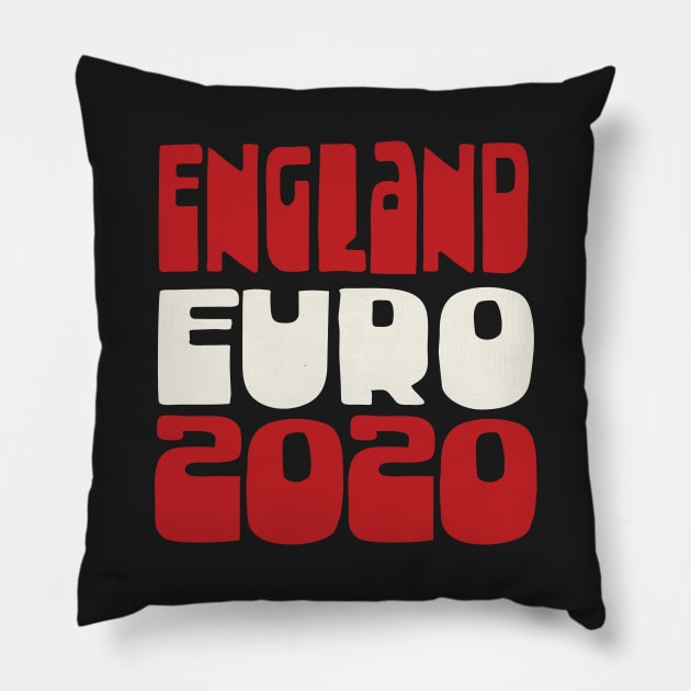 England / Euro 2020 Football Fan Design Pillow by DankFutura