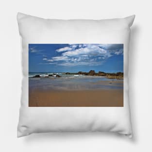 Widemouth Bay Beach Pillow
