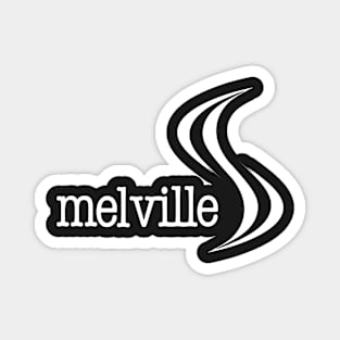 Melville Logo White Magnet