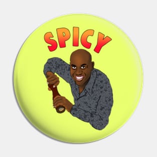 Spicy Ainsley Harriott Meme Pin