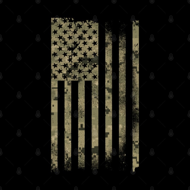 Distressed USA Flag by Etopix