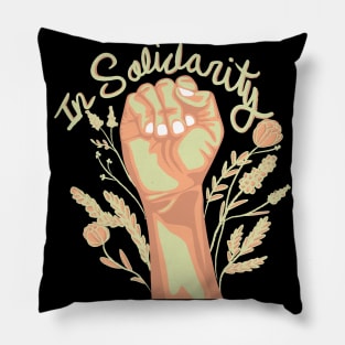 In Solidarity BLM Fist Pillow