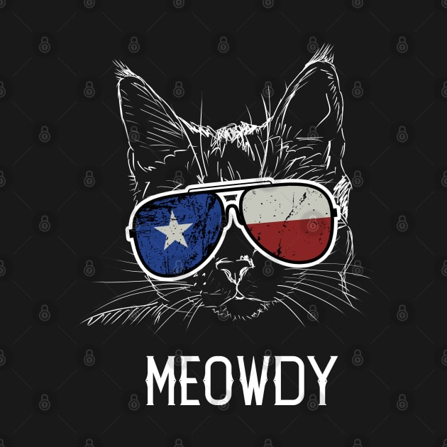 Meowdy Texas Cat by Delta V Art