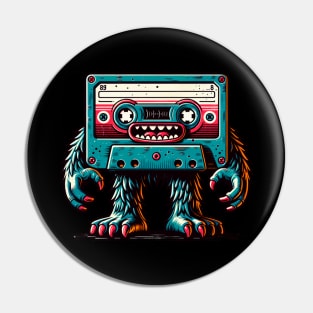 Cassette Monster 🎵 Retro 80s Nostalgia Pin