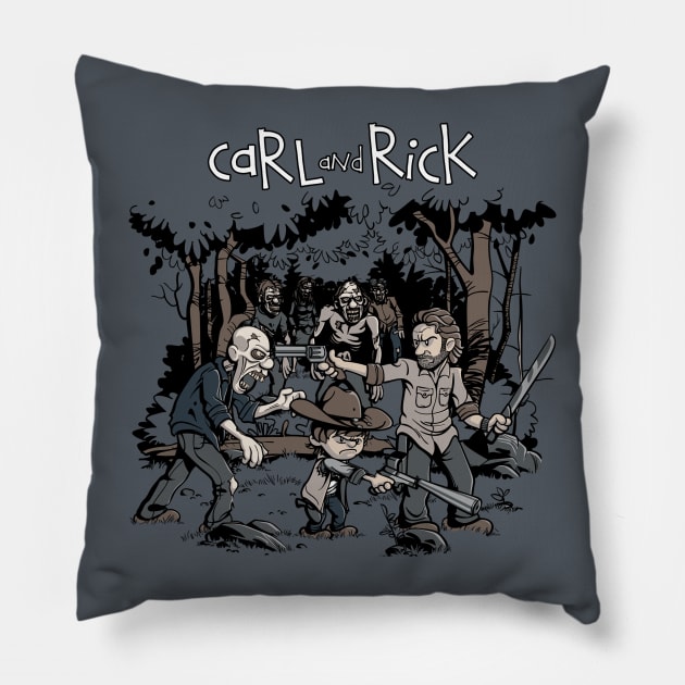 Carl & Rick Pillow by SixEyedMonster