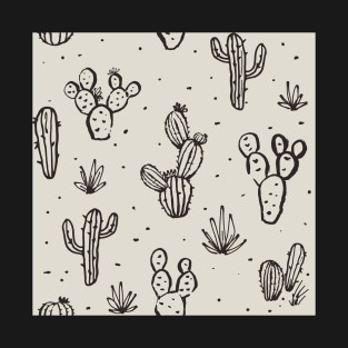 Cacti Inks - bone/black T-Shirt