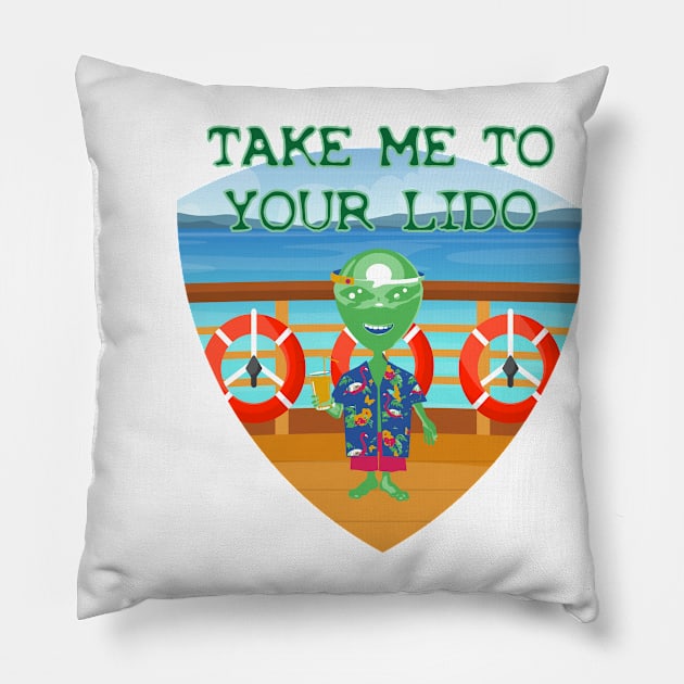 Take Me To Your Lido - DCC Pillow by URLifeByDesign