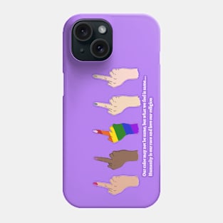 Middle Finger to Racism .... Phone Case