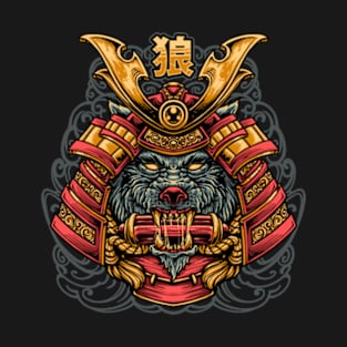 Samurai Ronin Wolf Japanese T-Shirt