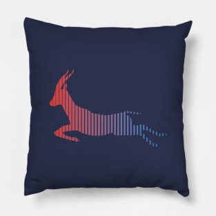 Gazelle Multi-color Animal Gradient Pillow