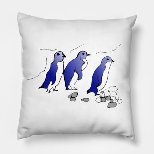 Fairy Penguin Australian Penguin Lover cute Little Penguin Family Pillow