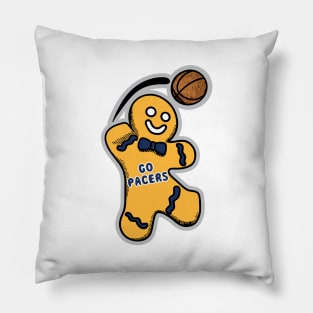 Indiana Pacers Gingerbread Man Pillow