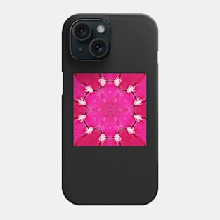 Manipulated hydrangea, mandalashape Phone Case