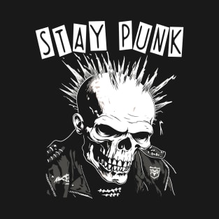 Punk Rock Skull - Stay Punk T-Shirt