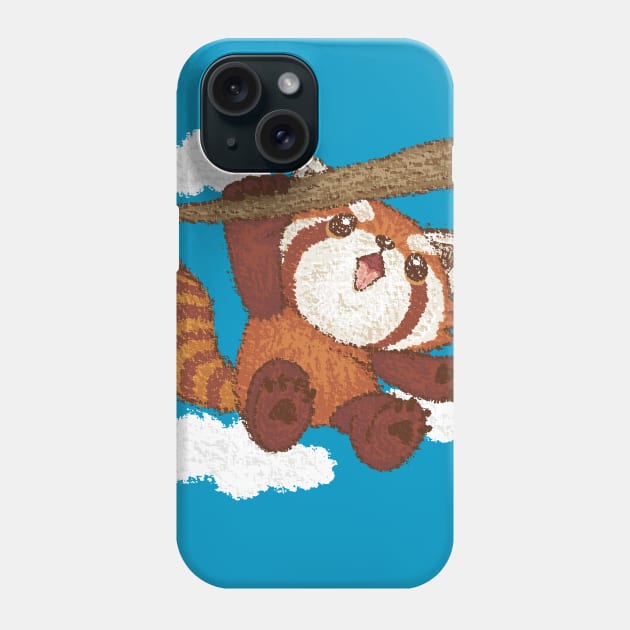 Red panda hanging Phone Case by sanogawa