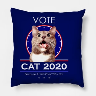 Vote Cat 2020! Because At This Point Why Not Pillow