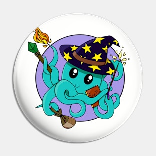 Octopus Wizard - Dungeons and Dragons Pin