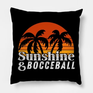 vintage bocce ball dad Pillow