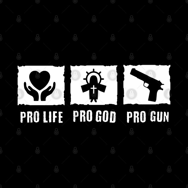 Pro God Pro Guns Pro Life Gift Print Anti Abortion Tee - Christian - Phone Case