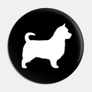 Australian Terrier Silhouette with Long Tail Pin